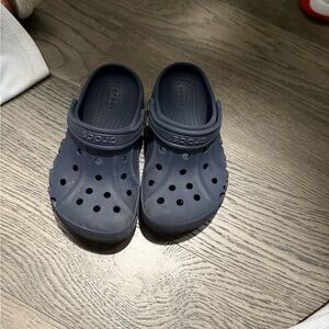 CROCS Kids Dark Blue Clogs Size J1